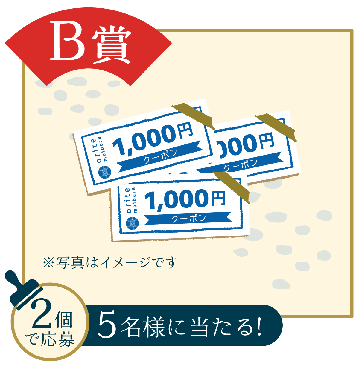 B賞｜オリテ米原クーポン券3000円分